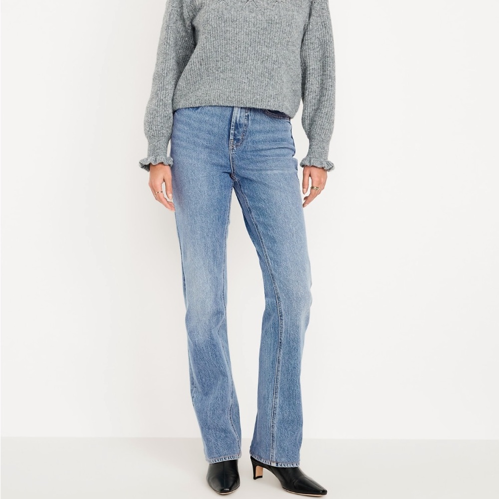 Old Navy Extra High Waisted Baby Bootcut Jeans